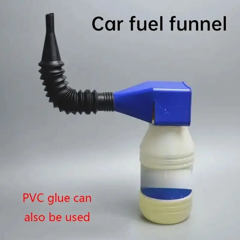 Embudo de aceite de motor de gasolina de repostaje de motocicleta de coche de plástico, herramienta de transporte de filtro, accesorios de embudo de cambio de aceite