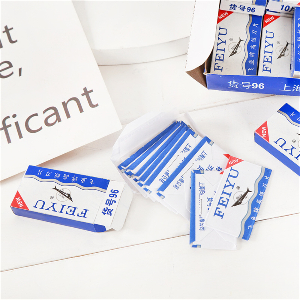 10pcs Double Edge Razor Blades Men'S Razor Blades Shaving Stainless Steel Double Razor Shaving Blades For Smooth Precise Clean