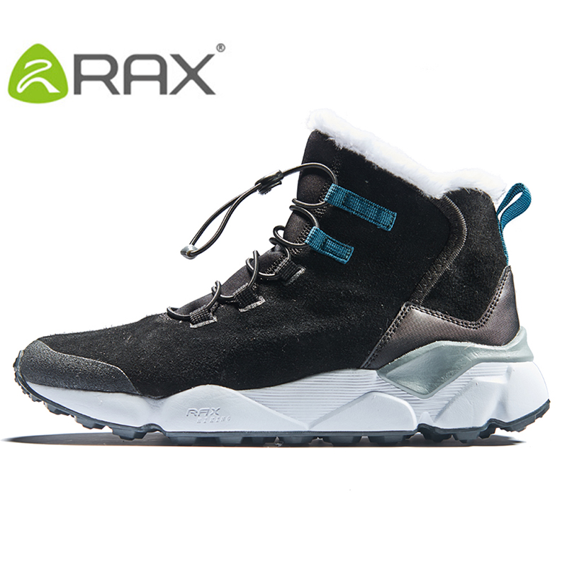 RAX Herren-Wanderschuhe, neueste Snowboot, rutschfester Stiefel, Plüschfutter, mittelhohe Wanderstiefel im klassischen Stil für professionelle Männer