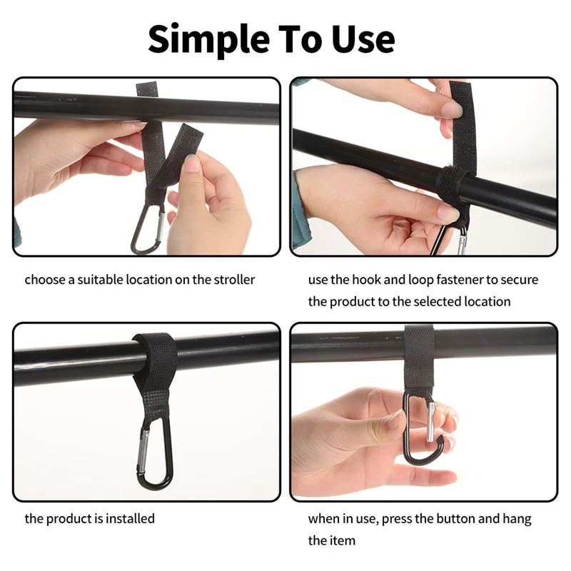 2pcs Multi Purpose Baby รถเข็นเด็ก Hook อุปกรณ์เสริมรถเข็นเด็กช้อปปิ้ง Pram Hook Props Carriage Hook รถเด็กแขวนแขวน