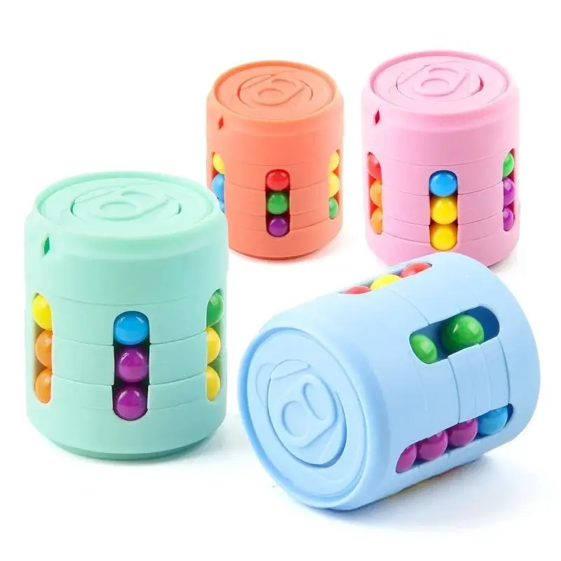 Wiele funkcji Fidget Spinner Magiczne kolorowe fasolki Spinning palców łagodzi stres Narzędzie dekompresyjne dla dzieci i dorosłych