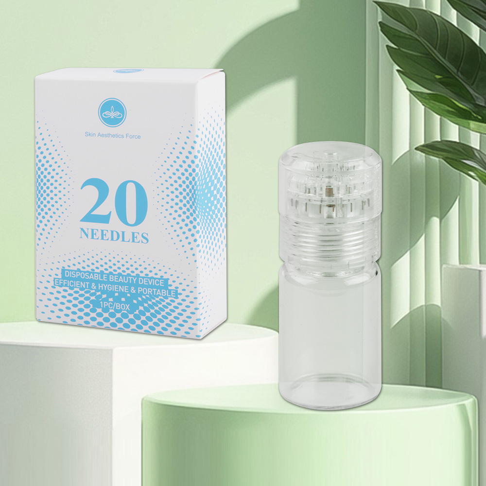 Hydra Derma เคล็ดลับไทเทเนียม20พินเข็มขนาดเล็กเข็มขนาดเล็กใช้ซ้ำได้สำหรับการรักษาดูแลผิว
