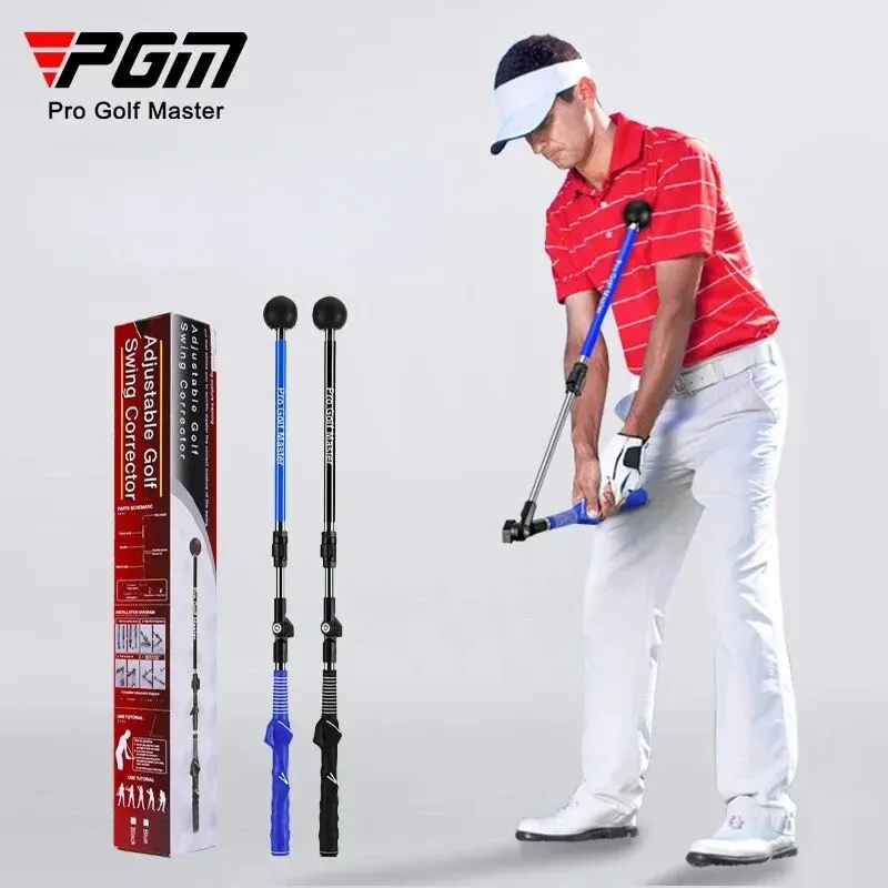 PGM Golf Swing Trainer Pratica di correzione pieghevole Angolo di lunghezza regolabile Principiante disponibile con lancette sinistra destra HGB023