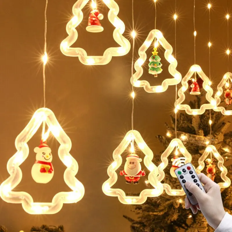 Palla dei desideri di Natale LED Tenda da fata Stringa di luce Matrimonio Vacanza Ghirlanda Lampada per la decorazione della festa della stanza di casa Navidad