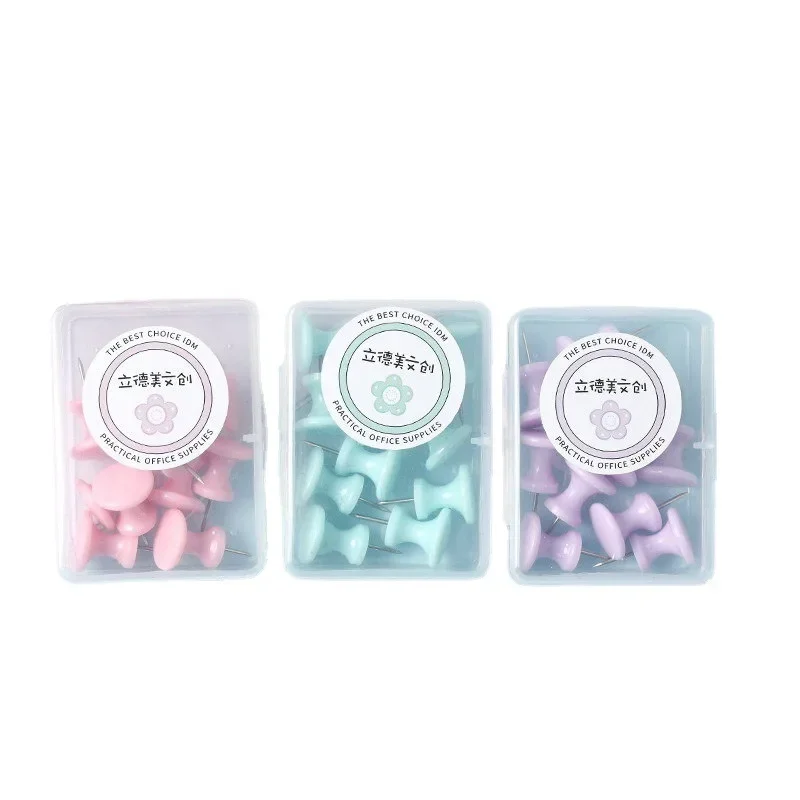 40/10 ชิ้นสีชมพู/สีเขียว/สีม่วง Push Pins Thumb Thumbtack Board Pins วาดภาพผนัง Studs อุปกรณ์สํานักงานโรงเรียน