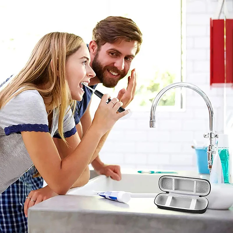 Estojo de viagem para escova de dentes compatível com Philips Sonicare ProtectiveClean 4100 6100 5100 6500 7500/para Oral-B Pro 1000 5000 7500