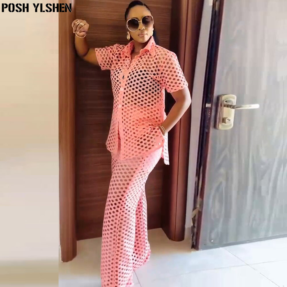 Deux ensembles de pantalons 2 pièces pour femmes, vêtements d'été, robes africaines pour femmes, ensemble assorti sexy, vêtements africains pour dames, nouvelle collection 2024