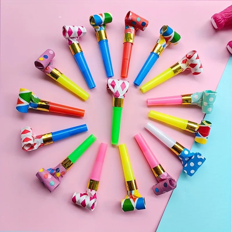 10/20PCS Fischietti Colorati Giocattolo Divertente Giocattolo Per Bambini Che Soffia Drago Fischio Colpo Rotolo Giocattoli Giochi di Festa Regalo Di Compleanno Giocattolo Del Bambino