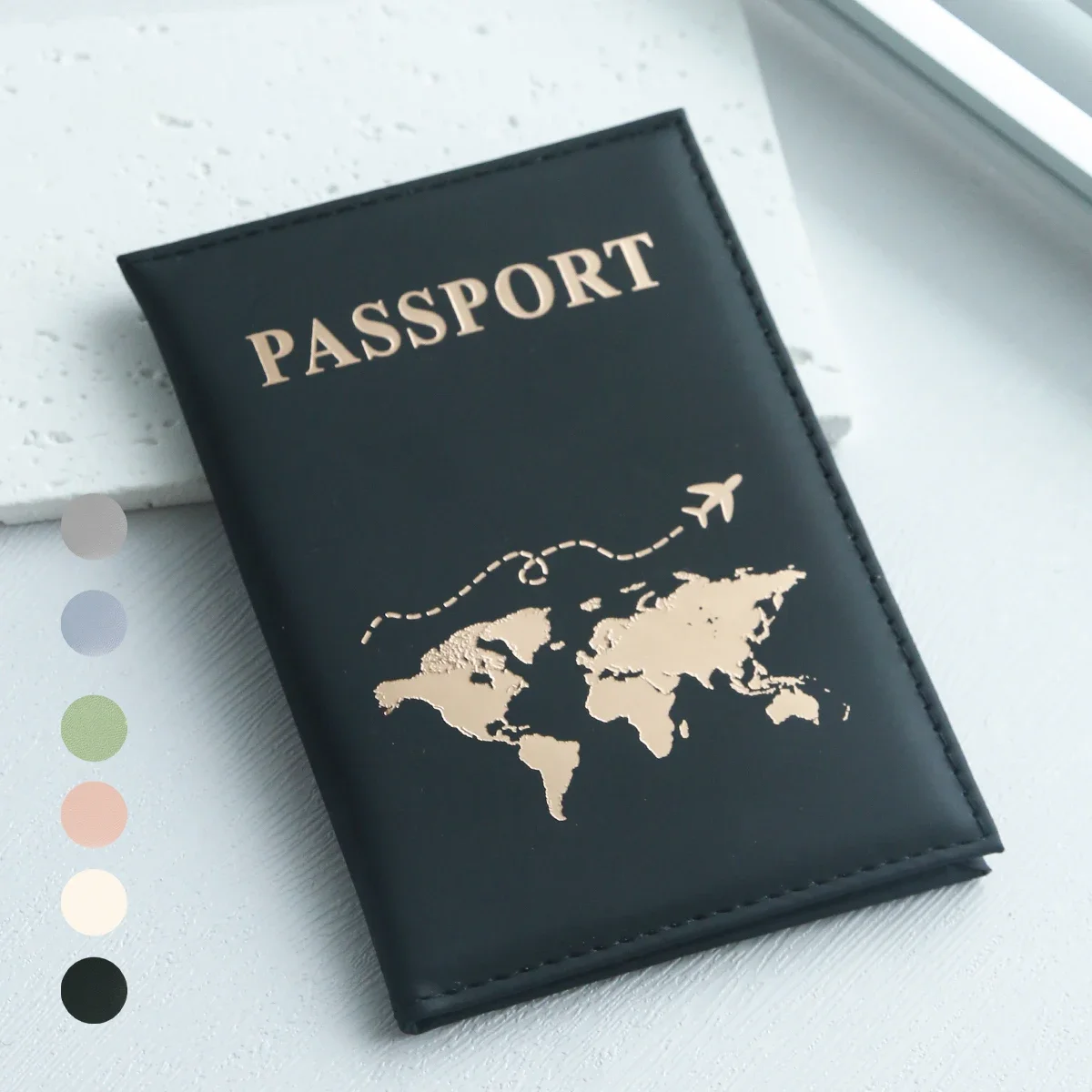 Wąskie etui na paszport Cove Map PU Etui na paszport Travel Essential Cruise Must Have Passport Holders Portable for All Country