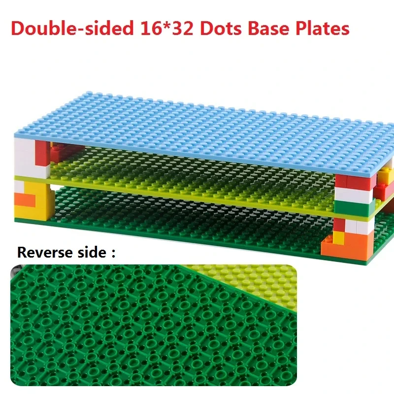 Single Double Sided 32x32 16x16 16x32 Dots Classic Base Plates Blocks DIY Small Size Bricks Baseplates Construction Building Toy