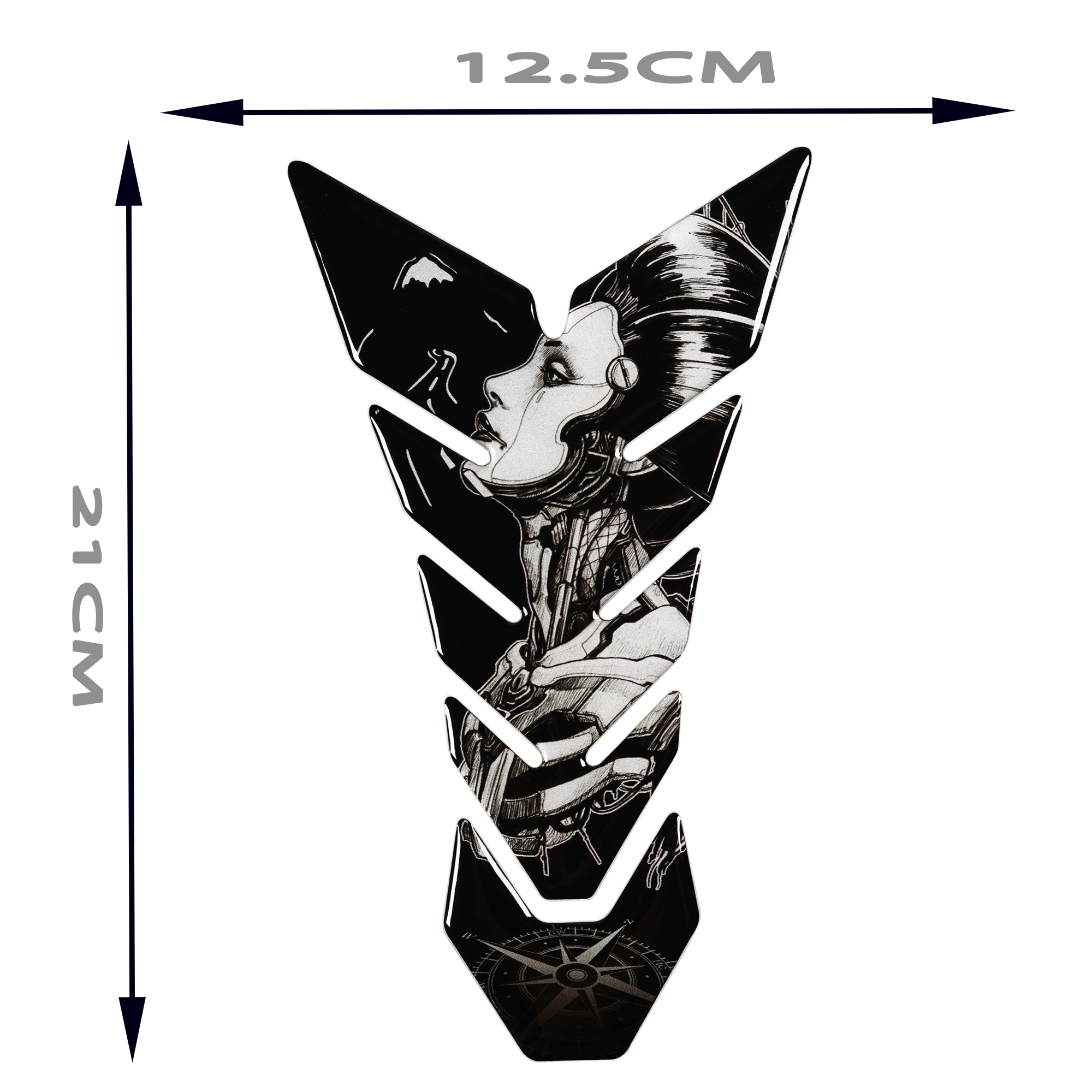 Tanque universal para motocicleta, almofada de tanque, adesivos 3D, protetor de gás de óleo, protetor de tanque para chaveiro grátis SUZUKI YAMAHA