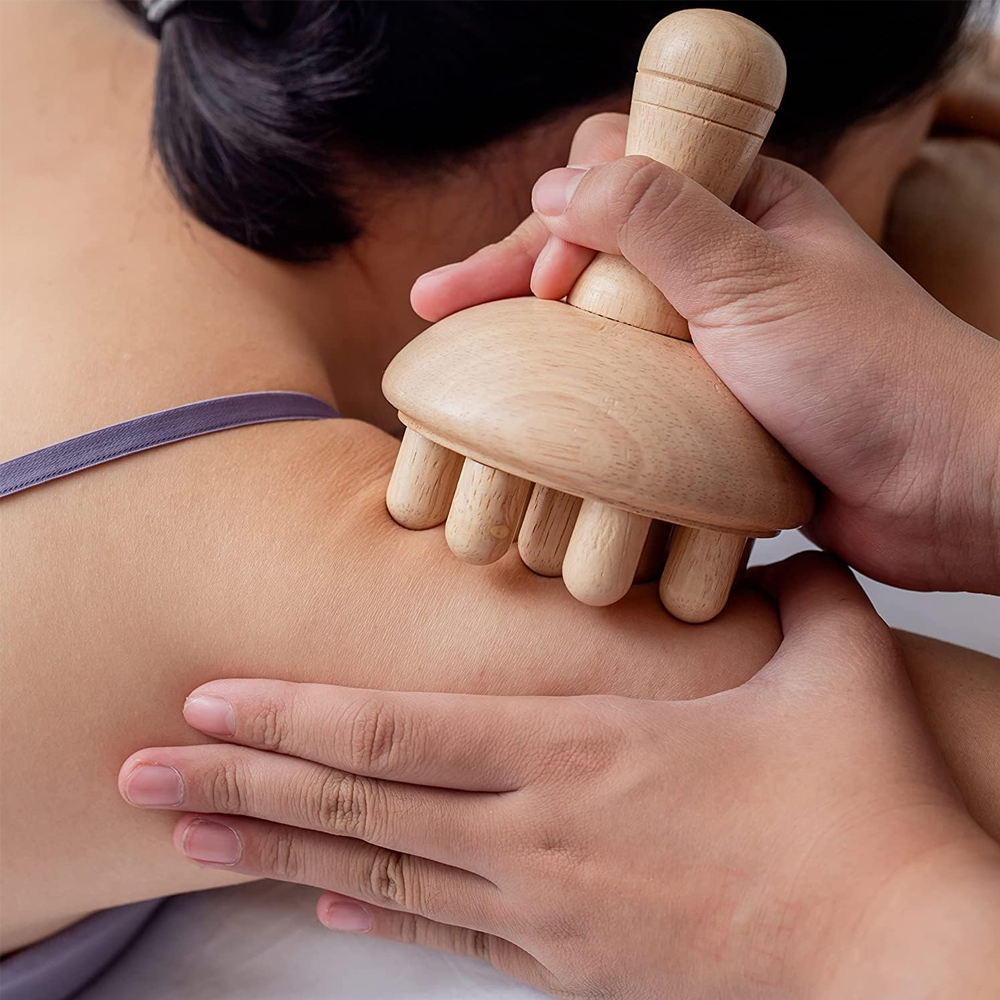 Herramientas de masaje terapéutico de madera para dar forma al cuerpo, drenaje linfático anticelulítico, masaje profesional de madera para esculpir la cintura