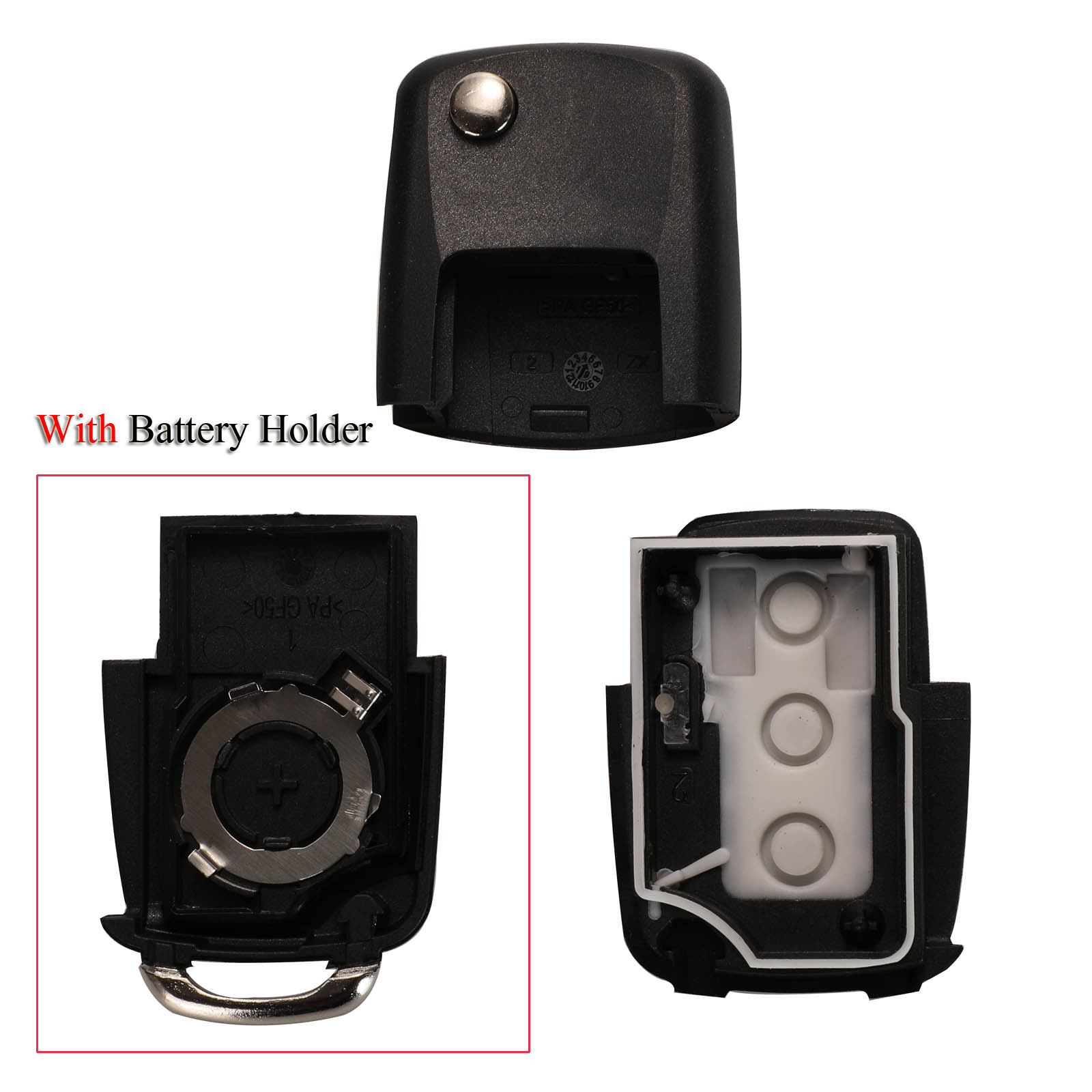 jingyuqin Folding Car Remote Key Shell Case For VW Passat Polo Golf Touran Bora Ibiza Leon Octavia Fabia With/Without Blade