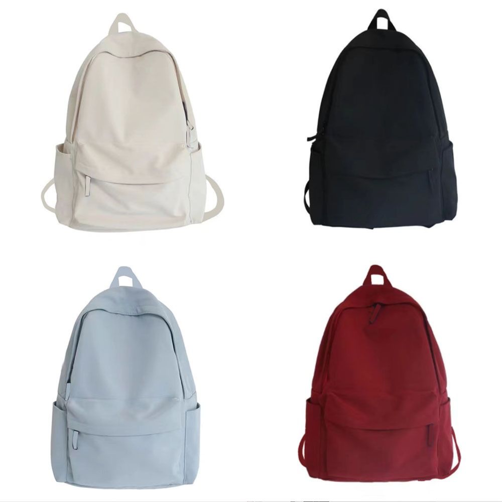 Mochila versátil Unisex, bolsa de nailon de gran capacidad, lavable, impermeable, de viaje, color negro, gris, blanco y rojo