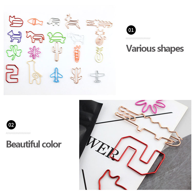 30 PCS Kawaii กระดาษคลิปบุ๊คมาร์คเครื่องเขียนสมุดภาพ Gadget อุปกรณ์โรงเรียนสํานักงานน่ารักโต๊ะจัดอุปกรณ์เสริม