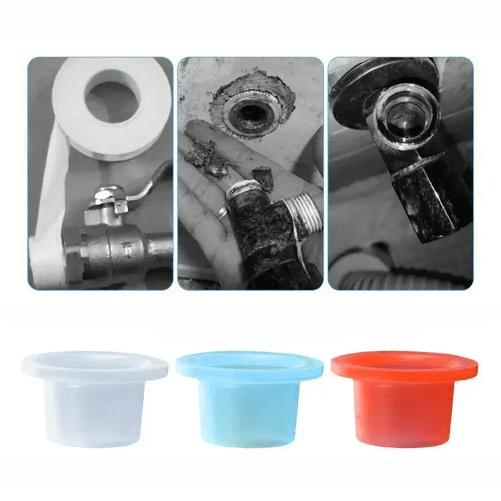 50/10PCS Silicone Faucet Leak-proof Sealing Gasket Anti Drip Leakage Washer Threaded Pipe Joint Plug Rubber Hose Sealing Washer