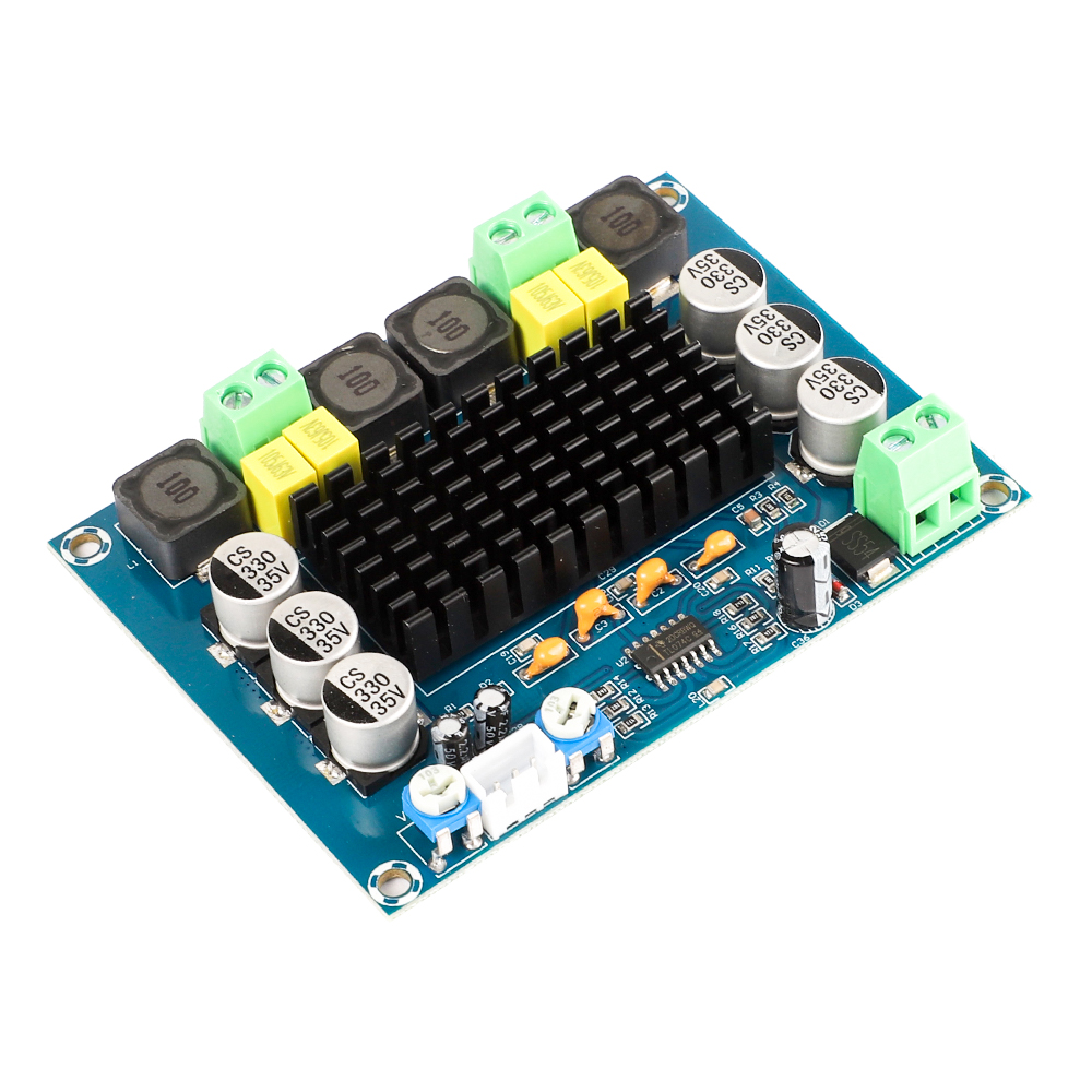 240W Dual Channel Class D Digital Power Subwoofer Audio Amplifier Board 120W+120W stereo AMP DC 12V 24V For TV Speaker