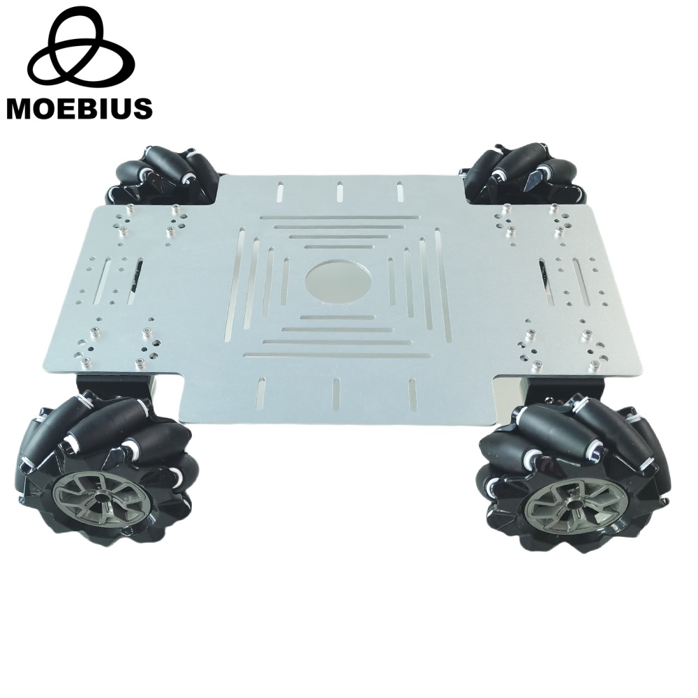 25 kg Last 4WD Mecanum Wheel Robot Car Kit mit DC 12 V Encoder Motor für Arduino ROS Roboterarm Chassis DIY Spielzeug Teile