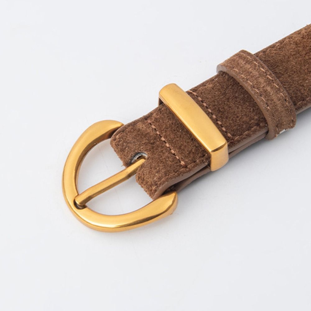 Ceinture en cuir suédé pour femme, design de luxe, décontracté, polyvalent, sangle de taille d'affaires, ceinture structurée Chimpin