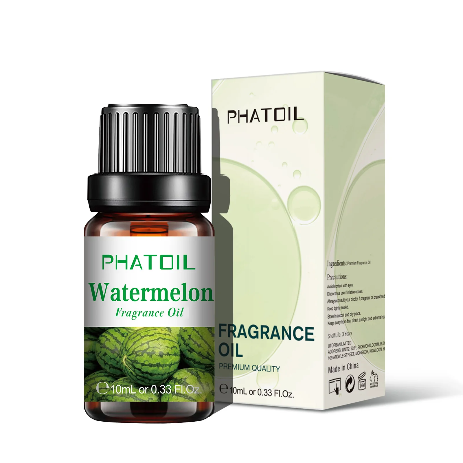PHATOIL 10ml ผลไม้น้ํามันหอมระเหยมะม่วงสตรอเบอร์รี่ Apple เชอร์รี่แตงโมหวาน AROMA น้ํามันหอมระเหยสําหรับ Diffuser เทียนทํา