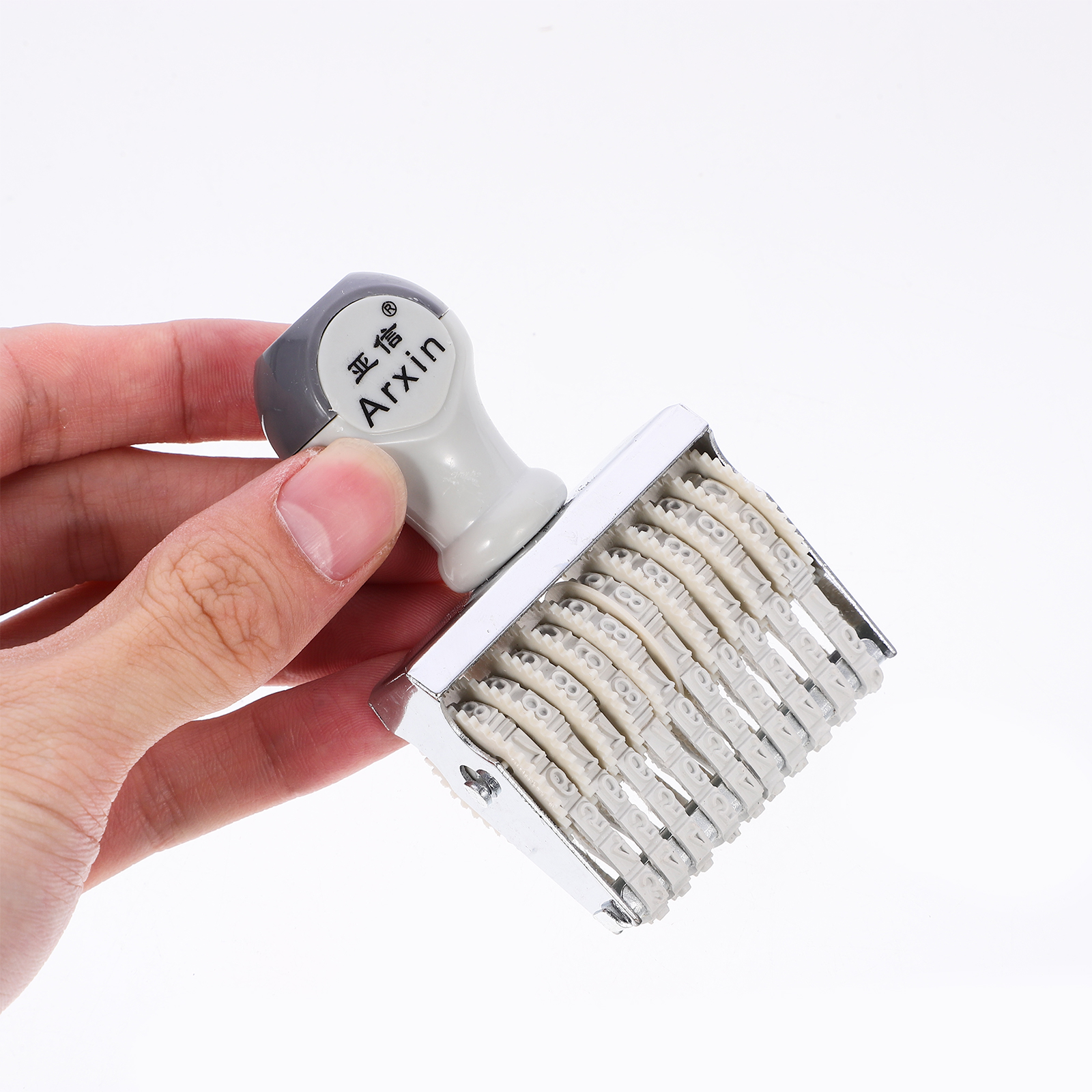 Number Rubber Date Stamp Office Alphabet Stamps Expiration Iron Math Line Roller