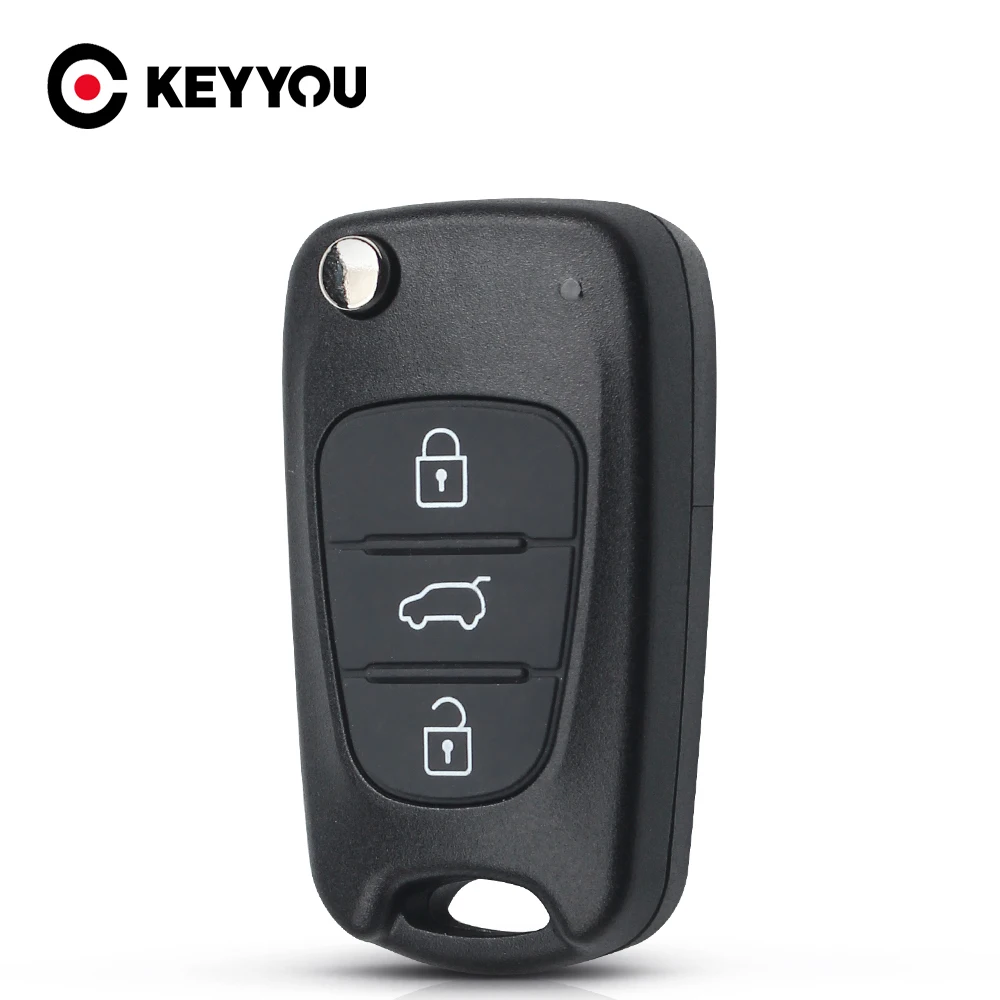 Keyyou 1 pçs controle remoto chave do carro escudo fob 3 botões caso para hyundai i20 i30 ix20/30 elantra para kia ceed picanto chave