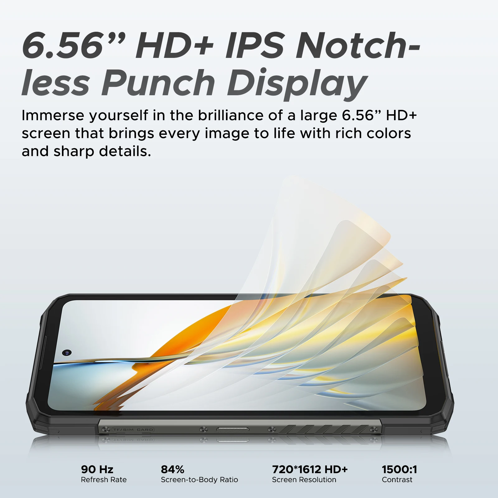 Weltpremiere DOOGEE Fire 6 Robustes Telefon 6,56" 90 Hz Display 6 GB RAM 256 GB ROM 50 MP AI Hauptkamera 10400 mAh/18 W Android 14