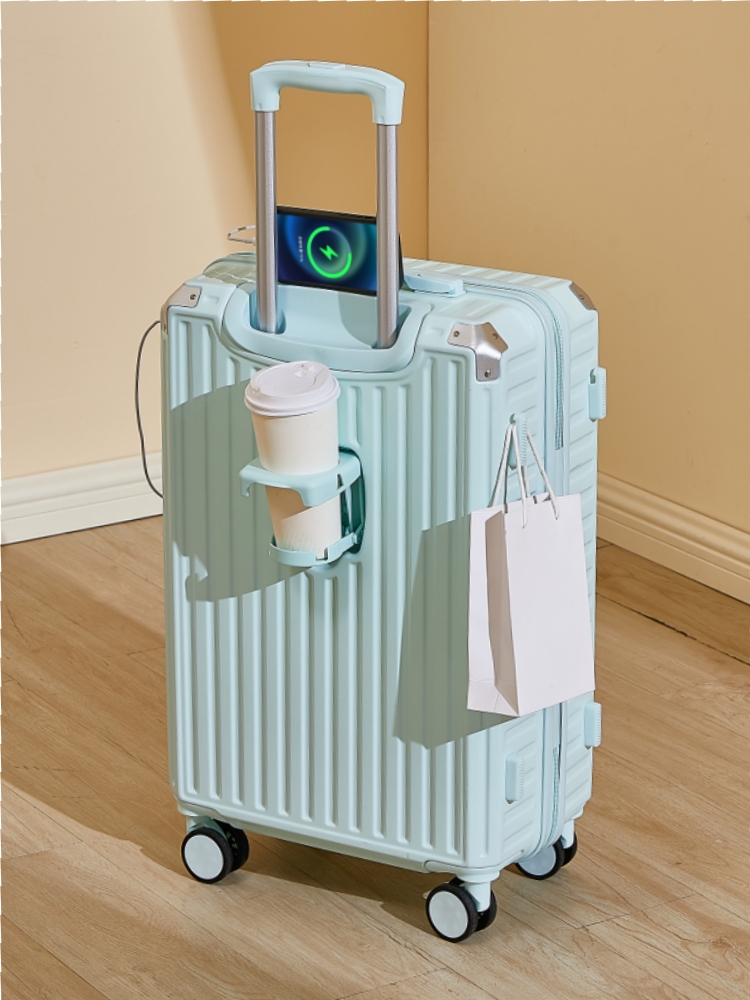 新 2024 大容量旅行スーツケースユニバーサルホイールパスワードロックユニセックスハードシェル ABS PC 素材荷物学生のための