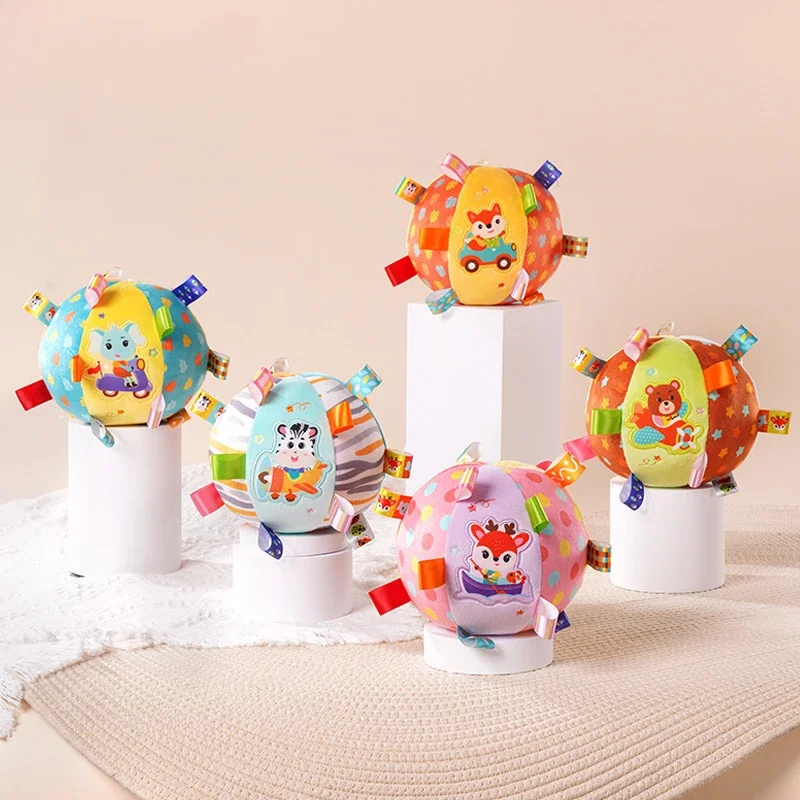 Bébé main saisir balle Animal Cognition main saisir hochet Parent enfant jouets interactifs bébé jouets 0 12 mois doux jouet sensoriel