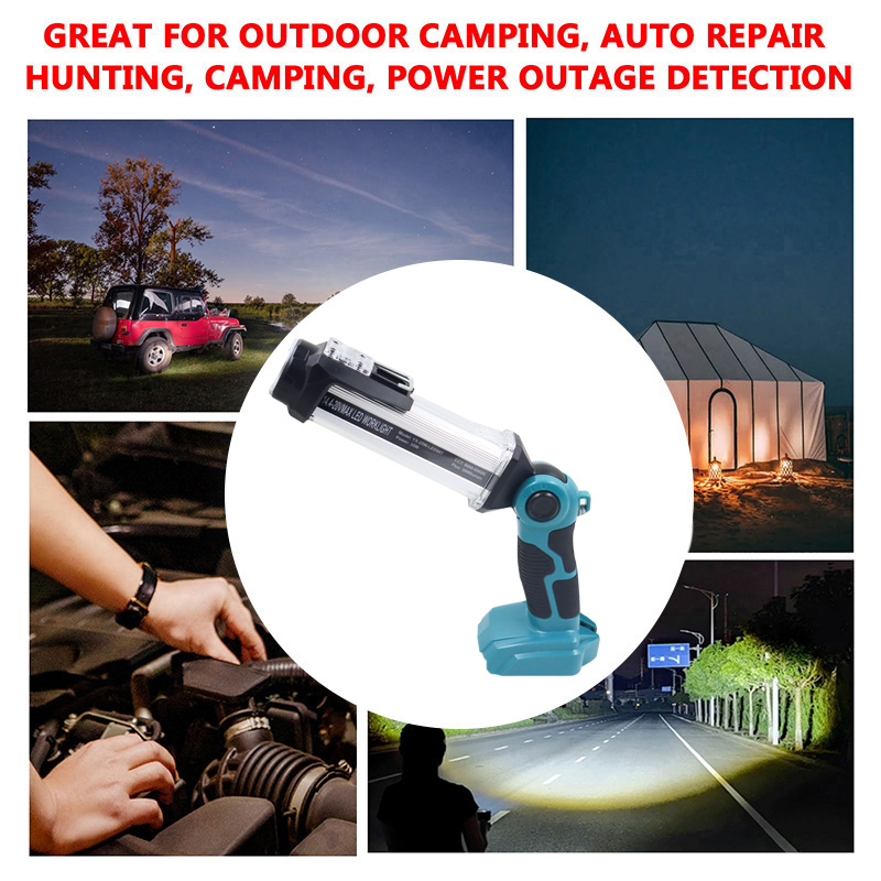 Cho Đen DECKER Cho Bosch Cho Người Thợ Thủ Công Cho Dewalt Cho Makita Cho Milwaukee Đèn Ốp Nổi Đèn 14.4V 18V pin Lithium