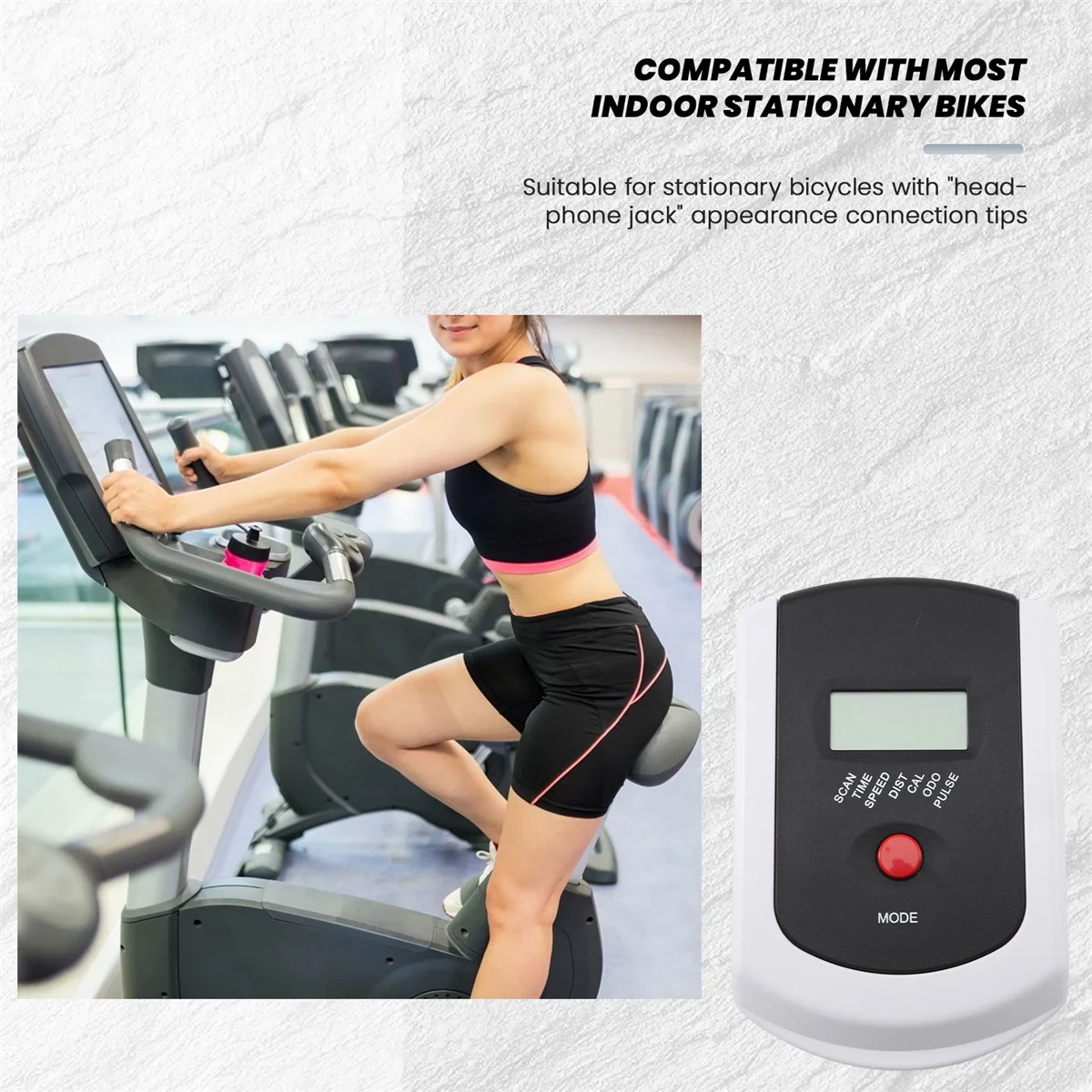Najnowszy prędkościomierz z monitorem tętna do rowerów stacjonarnych fitness, rower magnetyczny