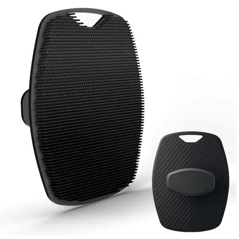Nuevo Cepillo de baño de masaje, cepillo de baño ovalado, cepillo de baño de cerdas suaves, cepillo de baño de silicona Unisex