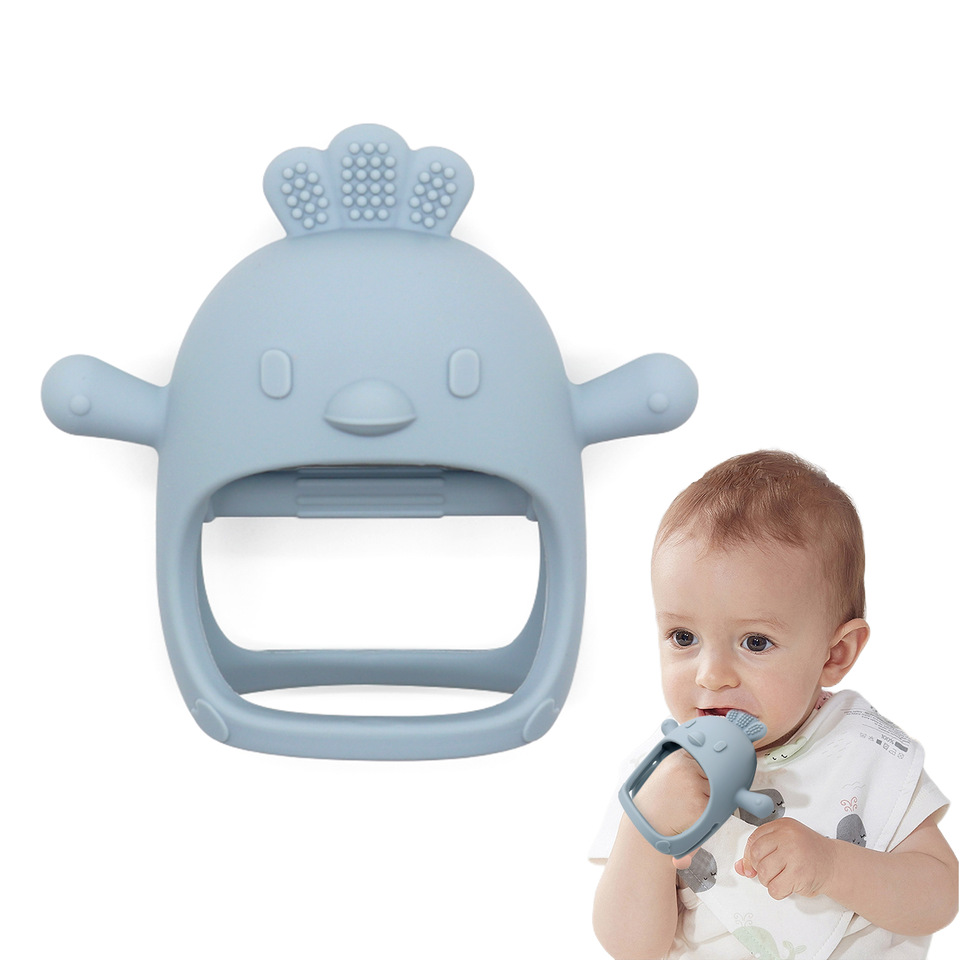 Guantes mordedores para bebés, cuidado Dental de silicona para la dentición de niños, encías, mano anticomer Palo Molar Sin BPA Accesorios Bebé Recién Nacido