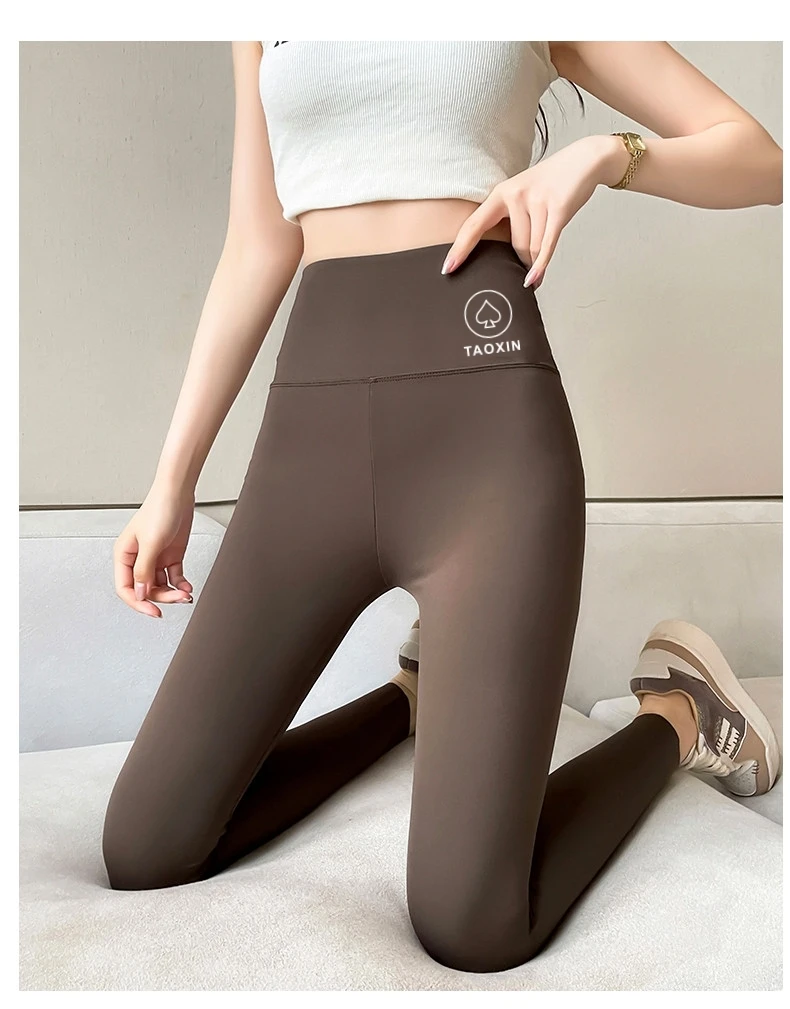 Leggings senza cuciture a vita alta da donna Pantaloni sportivi da yoga fitness Leggings da palestra Pantaloni elastici da squalo da donna Pantaloni da ciclismo estivi