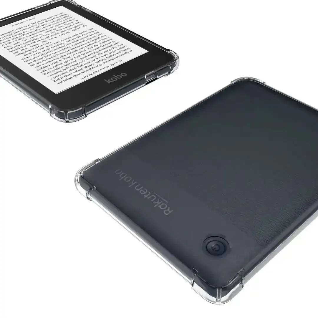 1 unids/lote Funda delgada a prueba de golpes para Funda Kobo Clara Color & BW & 2E 6 "eBook Funda trasera suave de TPU