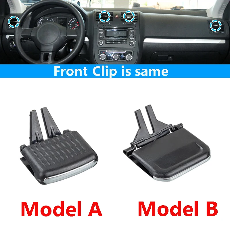 For VW Jetta A5 MK5 Golf 5 GTI R32 Rabbit Sagitar 2006-2011 2012-2018  Front Dash A/C Air Conditioning Vent Outlet Adjust Clip