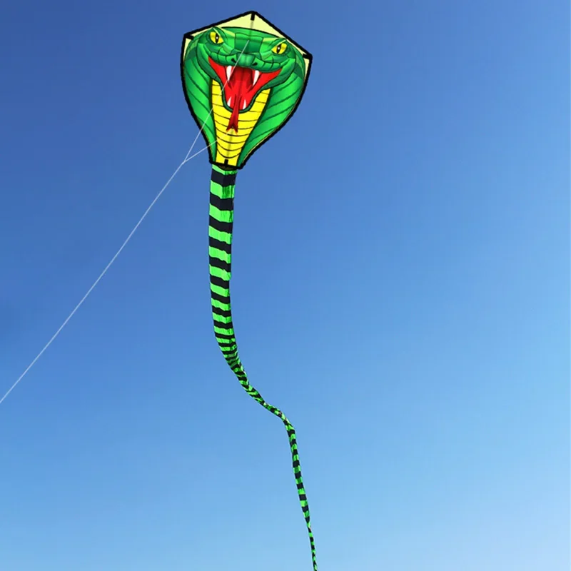 8M Strong Snake With Long Colorful Tail Huge Beginner Snake Kites for Kids And Adults Come With String And Handle