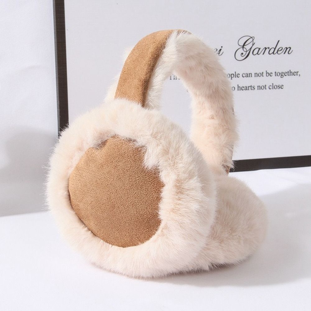 Comfortable Suede Plush Earmuffs Folding Thicken Winter Earmuffs Earflap Windproof Foldable Ear Cover Men