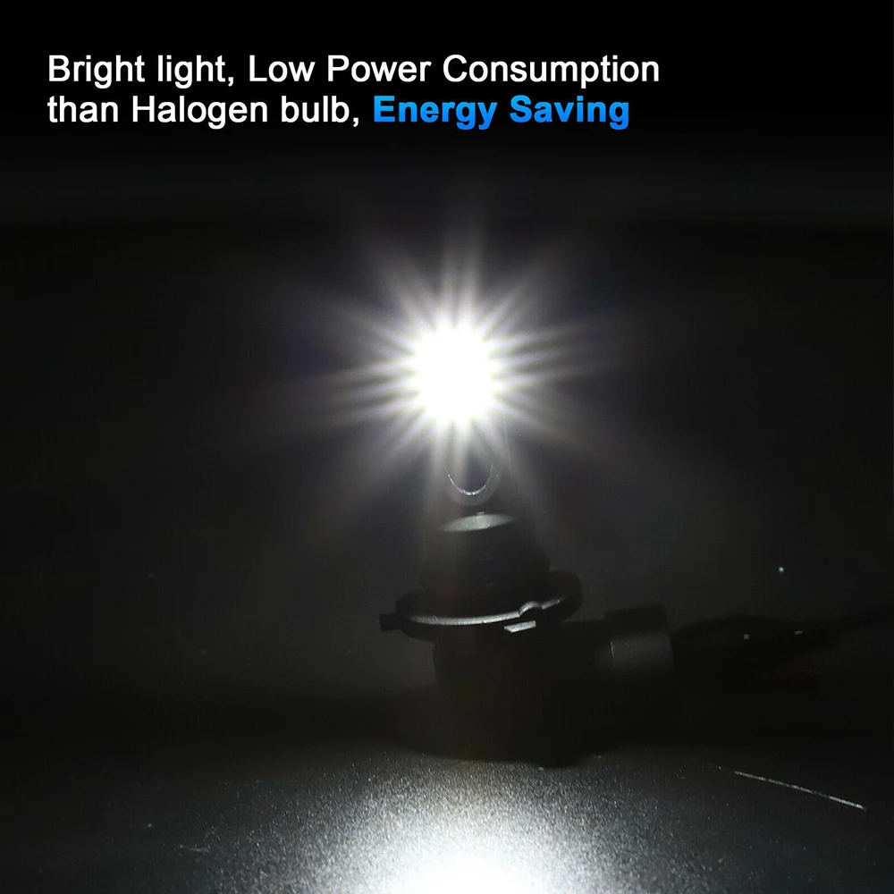 Zestaw żarówek LED H7 Samochodowe żarówki przeciwmgielne 55w Super jasne 6000k Białe światła LED do pojazdów Wysokiej mocy automatyczne reflektory LED DRL
