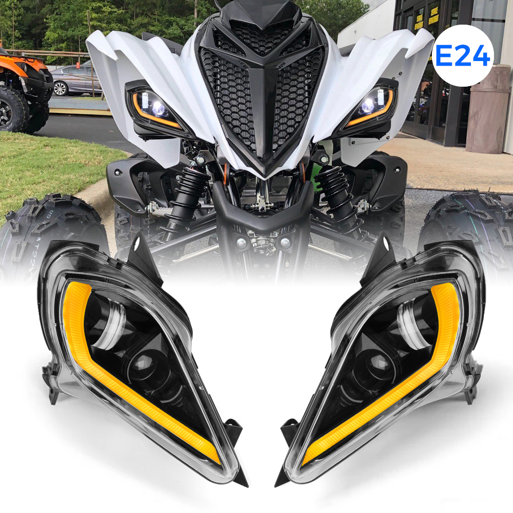 KEMIMOTO LED Koplamp voor Yamaha Raptor 700 700R YFZ450 YFZ450R YFZ450X Wolverine 450 350 250 2006-2025 DRL Richtingaanwijzer