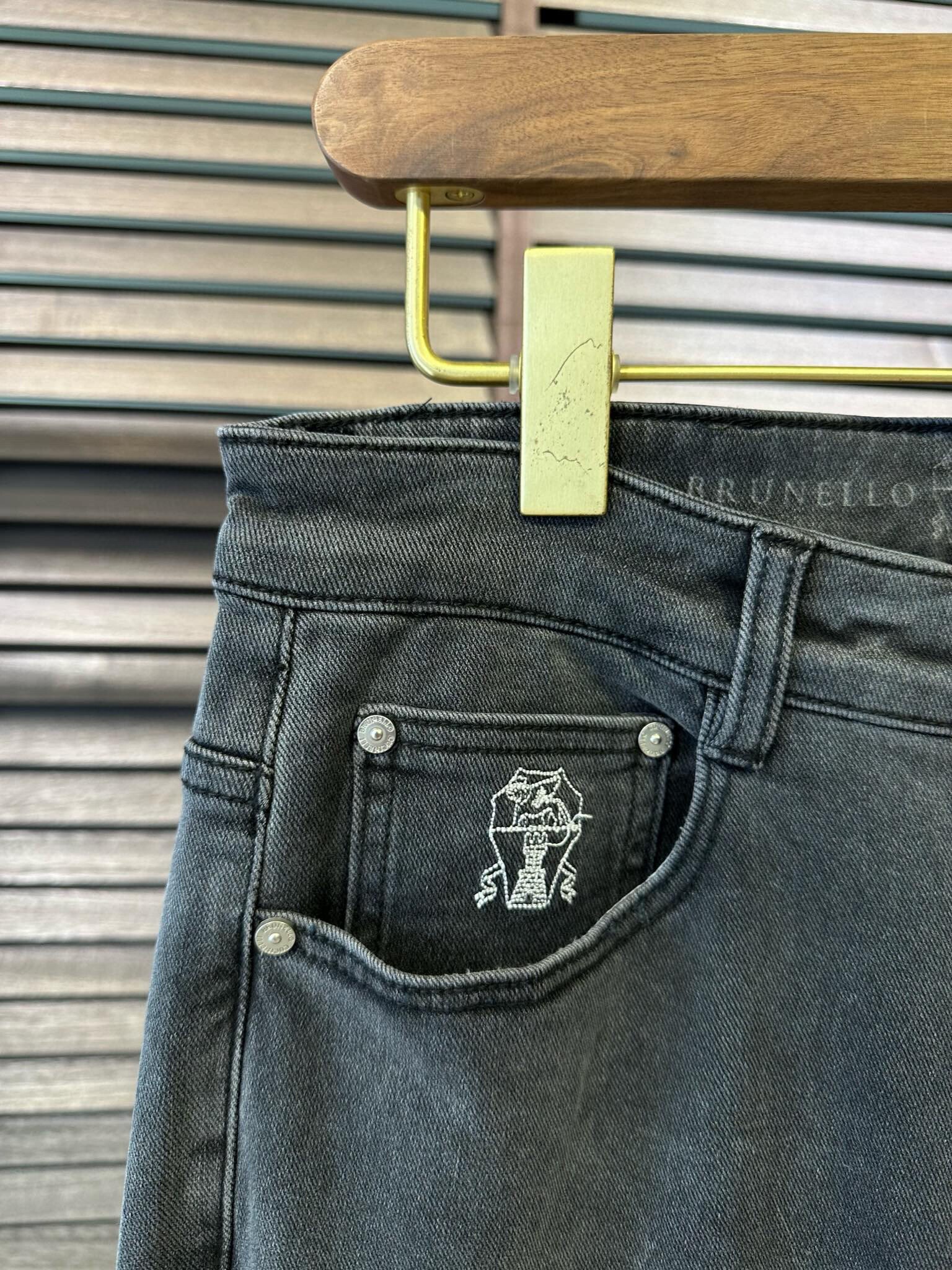 抗シワビジネスカジュアル秋冬グレーウォッシュストレートレッグジーンズユースミッドウエストロングパンツ Tidy ビジネスジーンズ