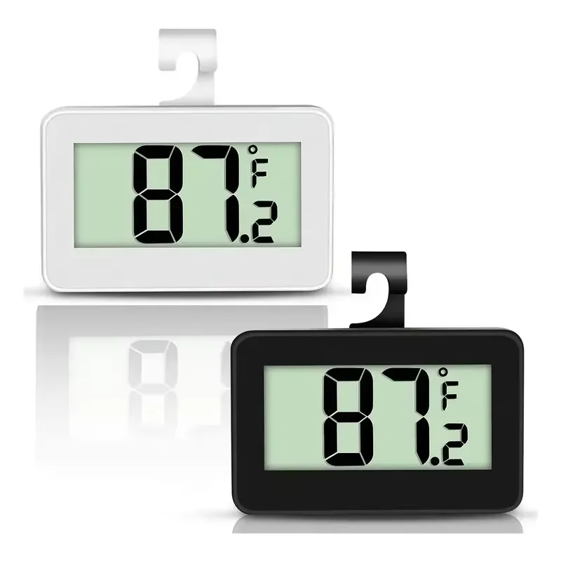 Digital Refrigerator Thermometer Multi Function Electronic Freezer Thermometer Household Frost Alarm for Kitchen