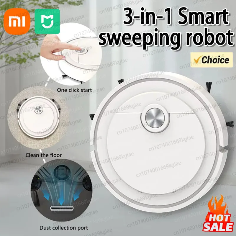 Xiaomi-Robot de barrido inteligente 3 en 1, limpiador inteligente recargable para el hogar, aspirador completamente automático, succión de 6000Pa de pelo de mascota