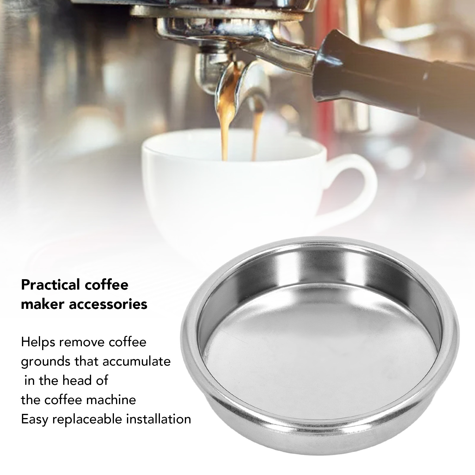 58Mm Koffie Machine Backflush Insert Mand Blind Filter Koffiezetapparaat Backwash Reiniging Blind Kom Koffie Accessoires