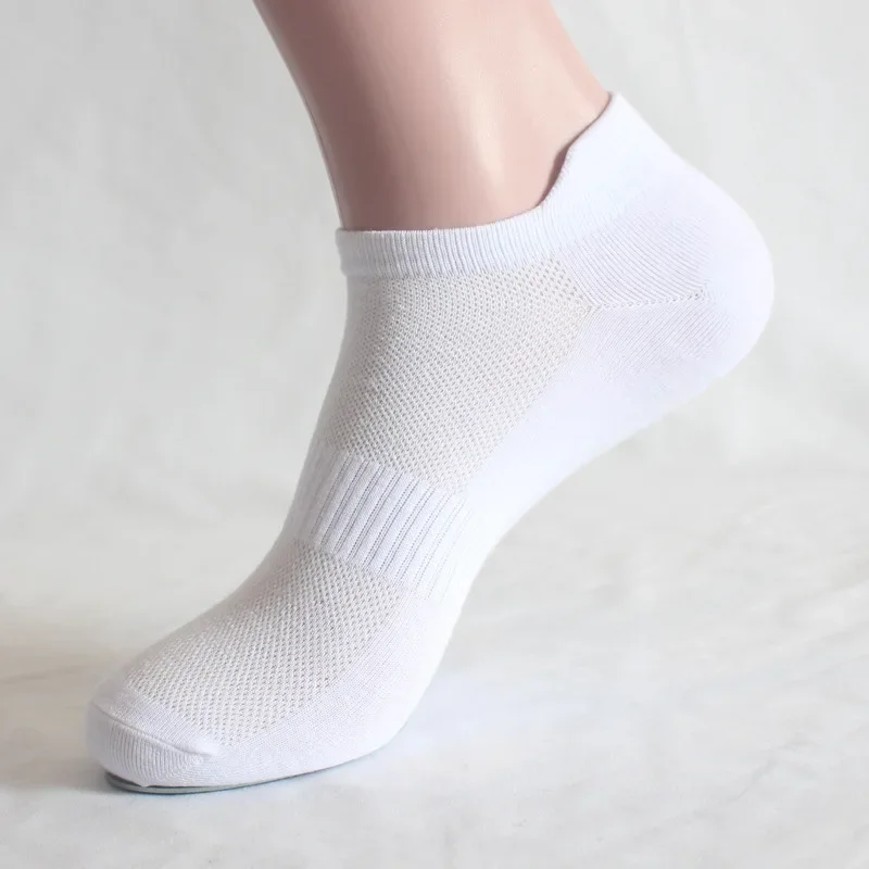 6 pares de calcetines tobilleros para mujer y hombre pareja estudiante oreja de algodón nuevo talla grande malla deportes atléticos correr calcetines de barco de Color sólido