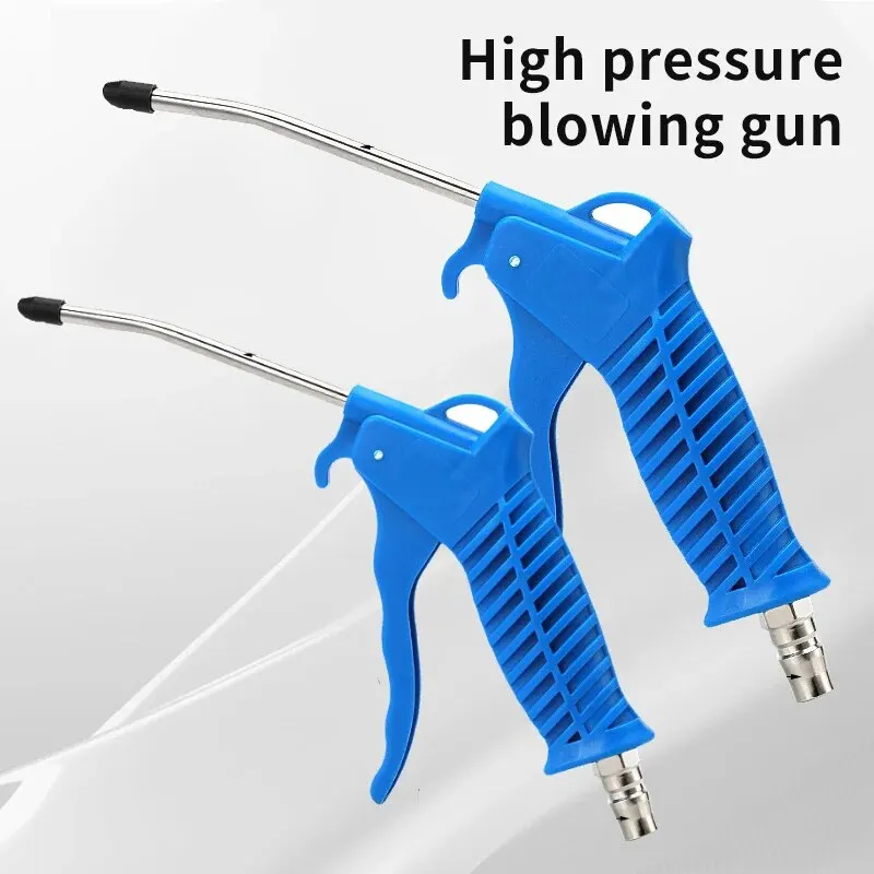 High Pressure Dust Blowing Gun Pneumatic Hardware Tool Dust Removal Gun Blowing Air Soot Air Pump Extended Nozzles