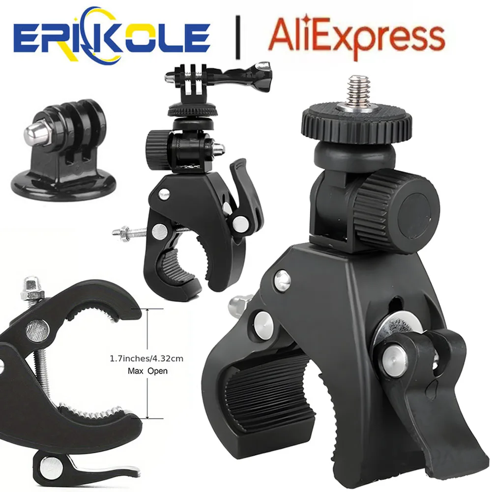 for Insta360 Bicycle Motorcycle Handlebar Mount Holder For GoPro Hero 13 12 11 10 YI 4K SJCAM DJI OSMO Action Camera Accessories
