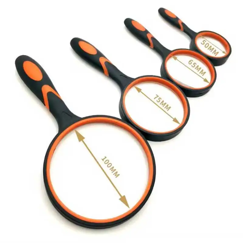 10X Magnifying Glass For Kids Seniors Handheld Reading Magnifier 50mm Magnifying Lens For Reading Science Nature Exploration
