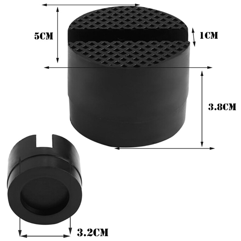 Almofada de borracha para cric de carro, trilho com fenda, hidráulico, almofada de elevação de borracha para carro, suporte para ferramenta de reparo de elevador de carro