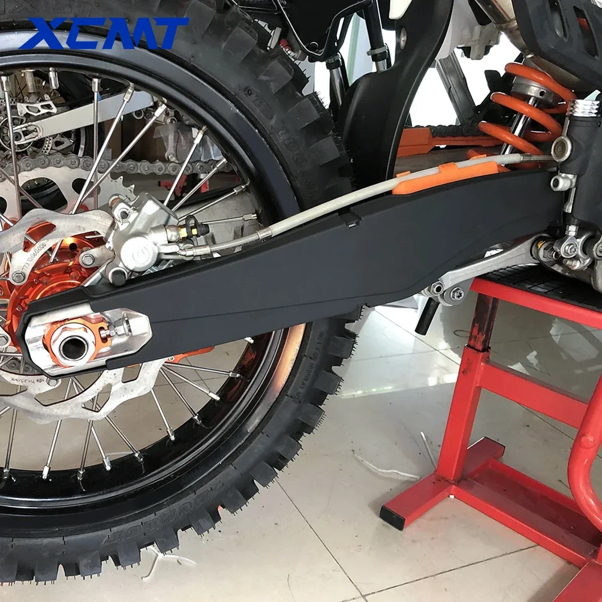Para ktm sx sxf xc xcf exc excf xcw seis dias husqvarna tc fc tx te fe fx 2012-2023 motocicleta braço oscilante capa de proteção